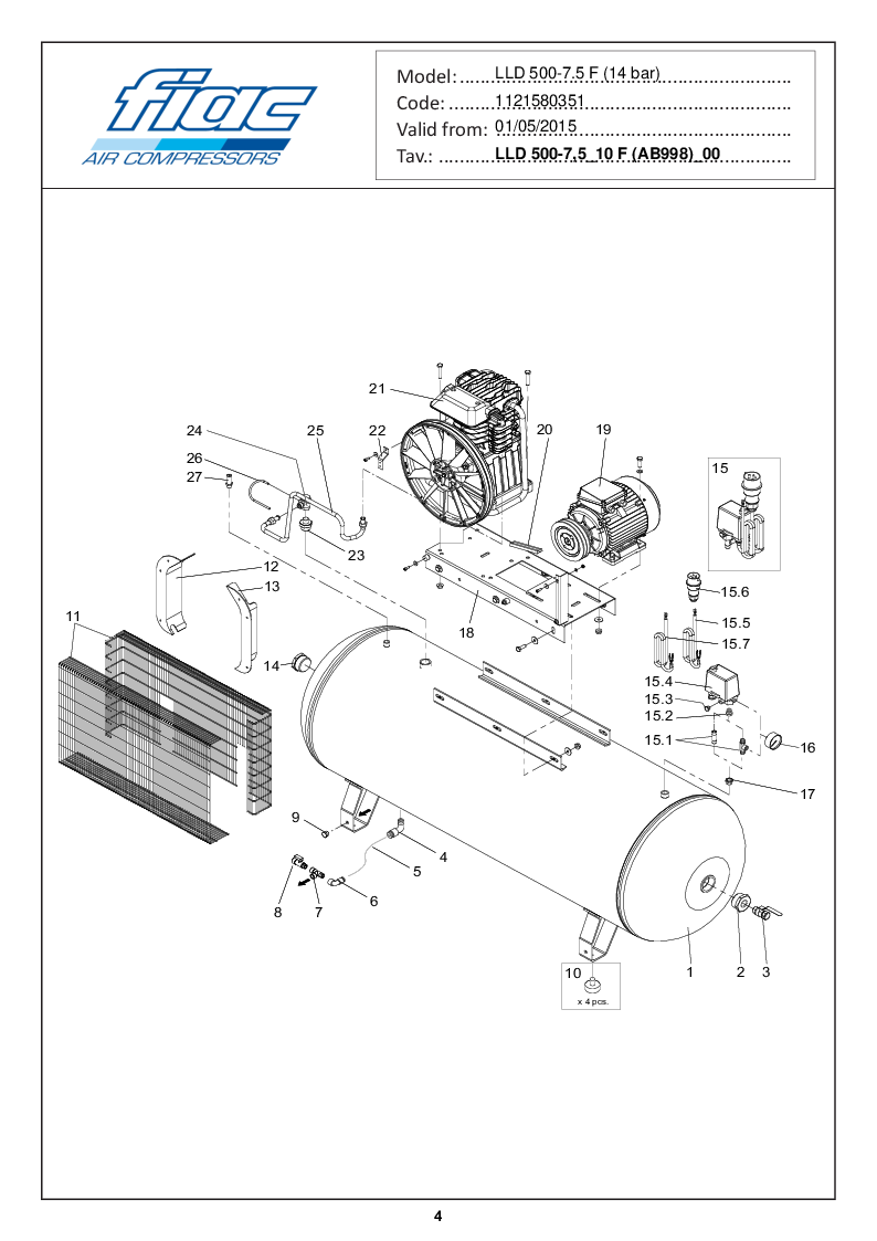 

Reservedelstegning Tank 500L (Gl. version)

