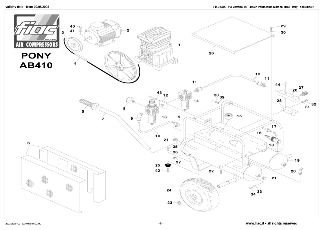 

Reservedelstegning tank (Gl. vers. AB598)

