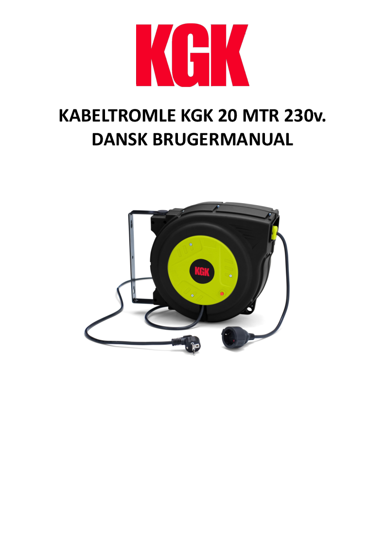 

Brugsanvisning

