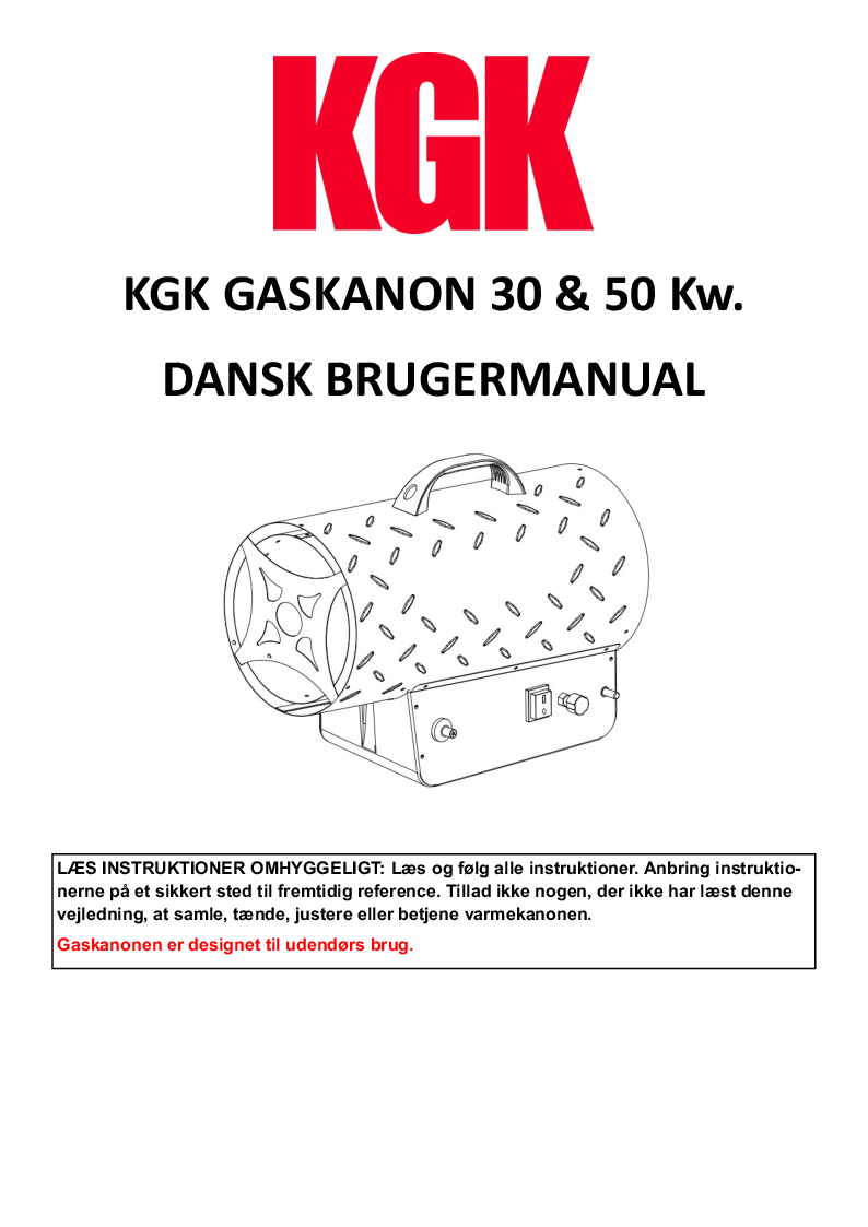 

Brugsanvisning

