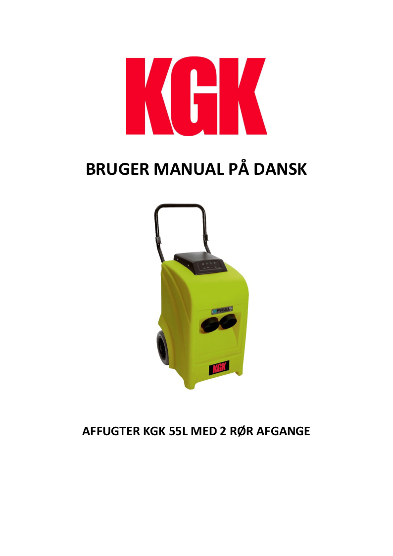 

Betjeningsvejledning

